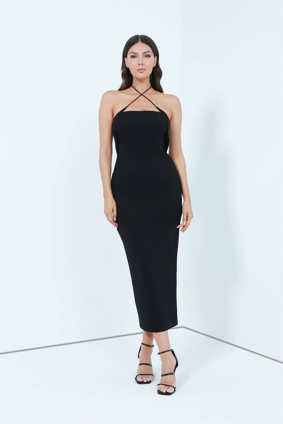Midi Legnth Sleeveless Dress - Femi9 EG