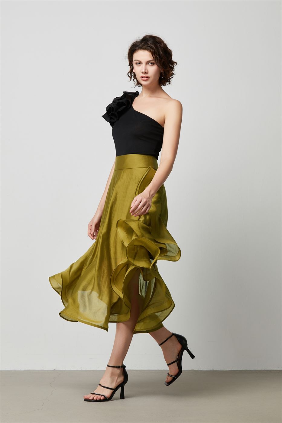 Statement Ruffled Detailed Skirt - Femi9 EG