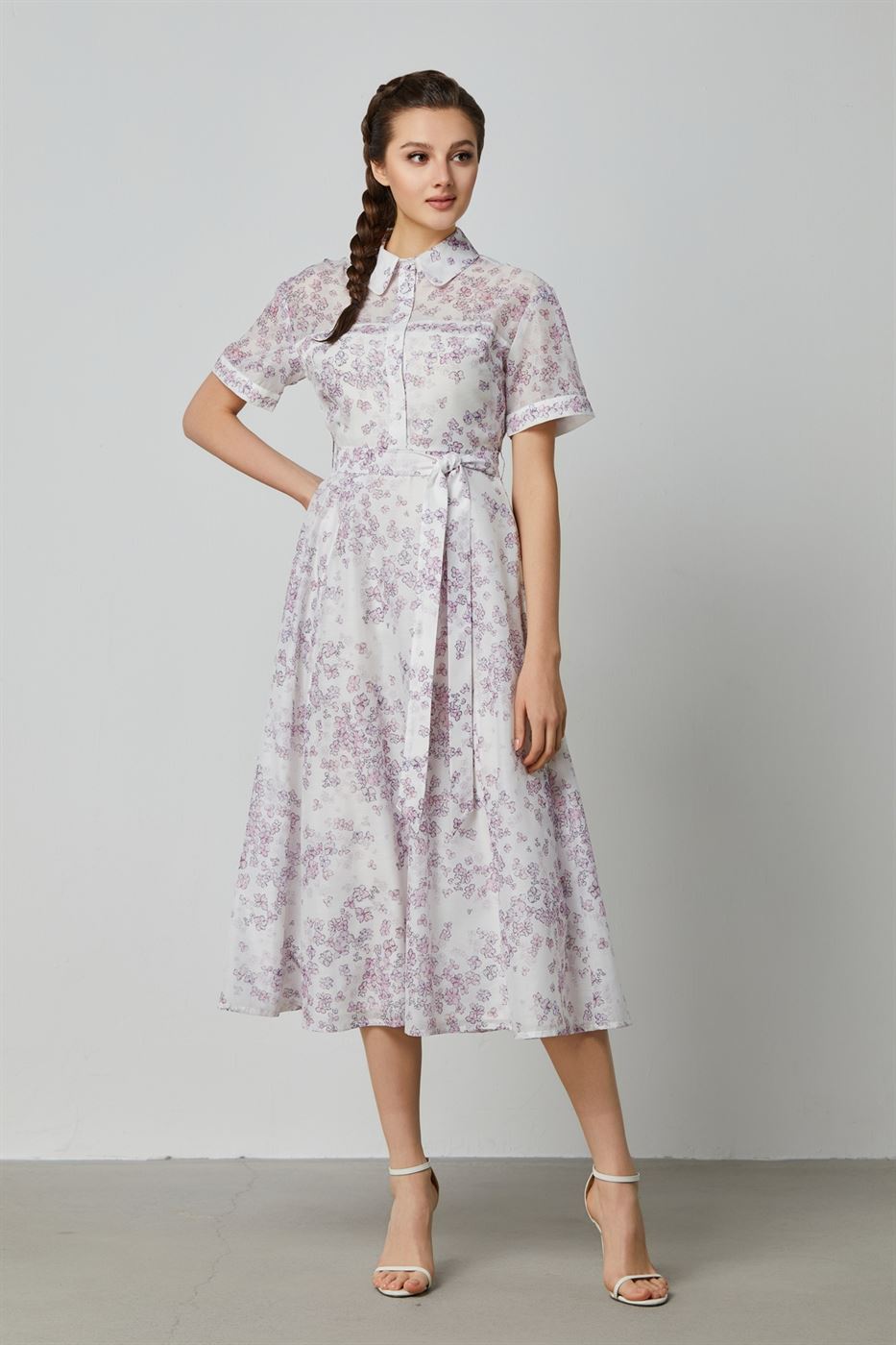A-Line Printed Dress - Femi9 EG