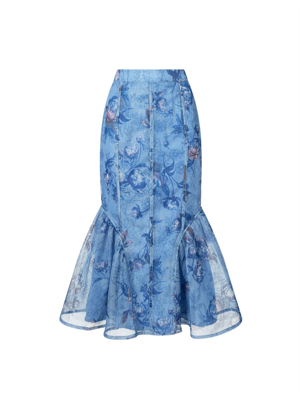 Mix Print Peplum Skirt - Femi9 EG