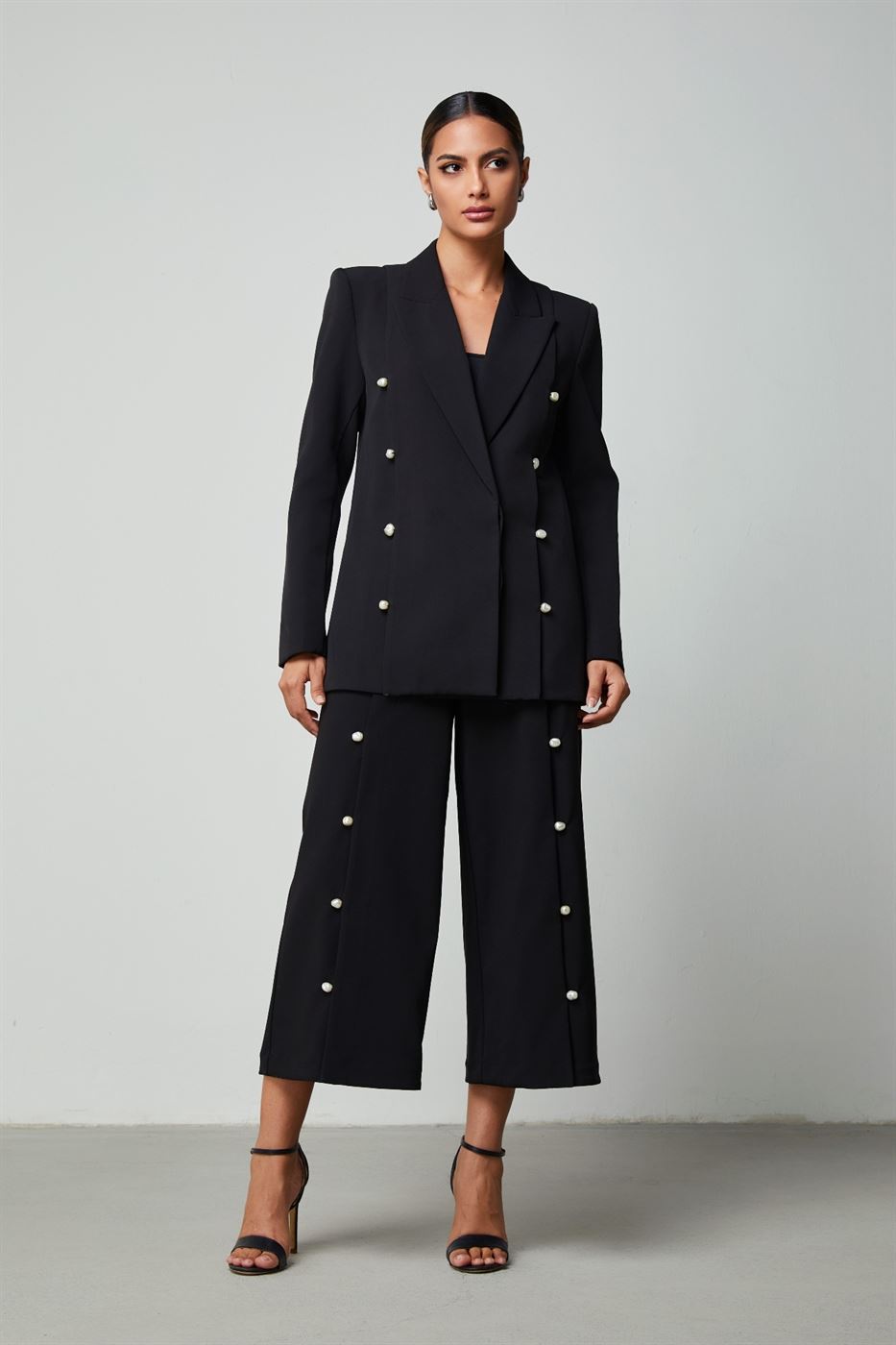 Pearl Embellishment Pants - Femi9 EG