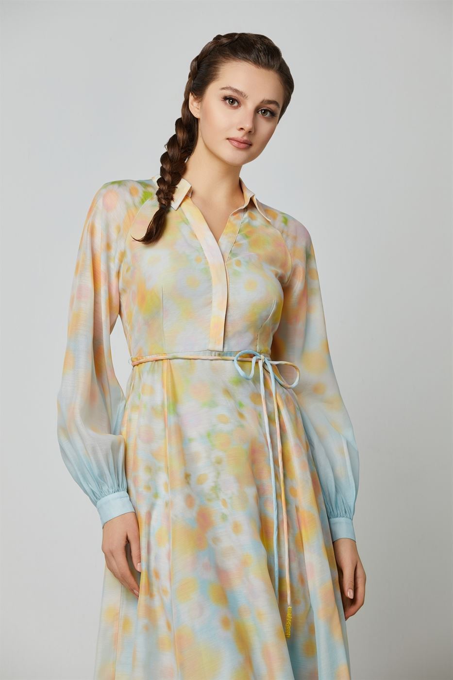 A-Line Ombre Color Dress - Femi9 EG