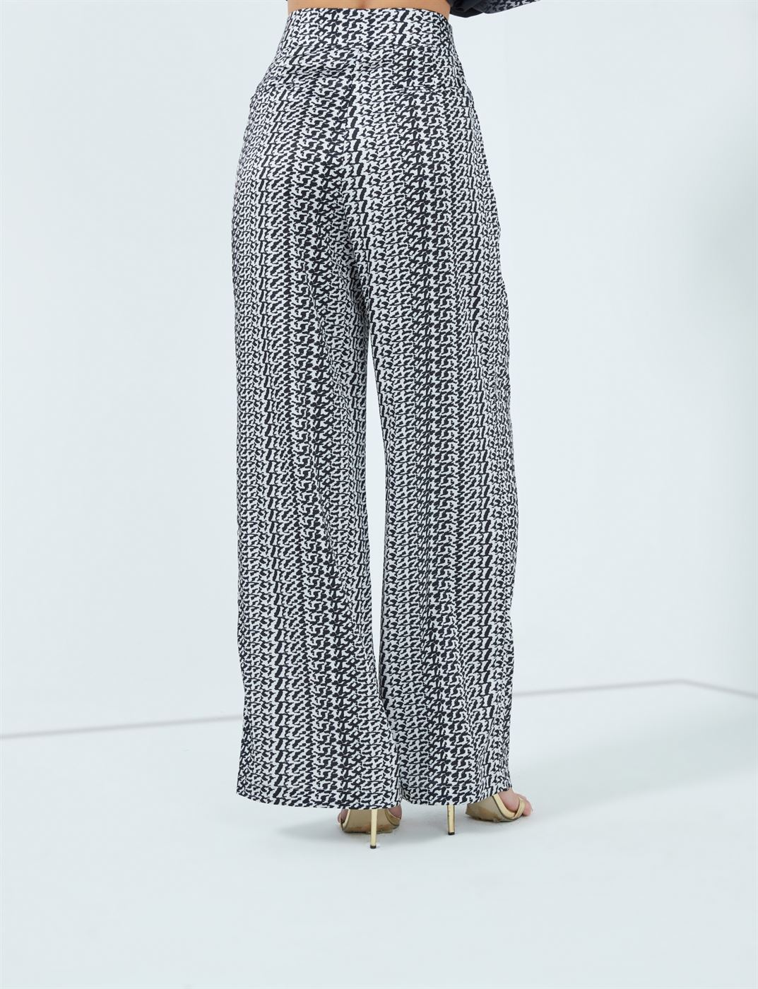 Wide Leg Printed Pants - Femi9 EG