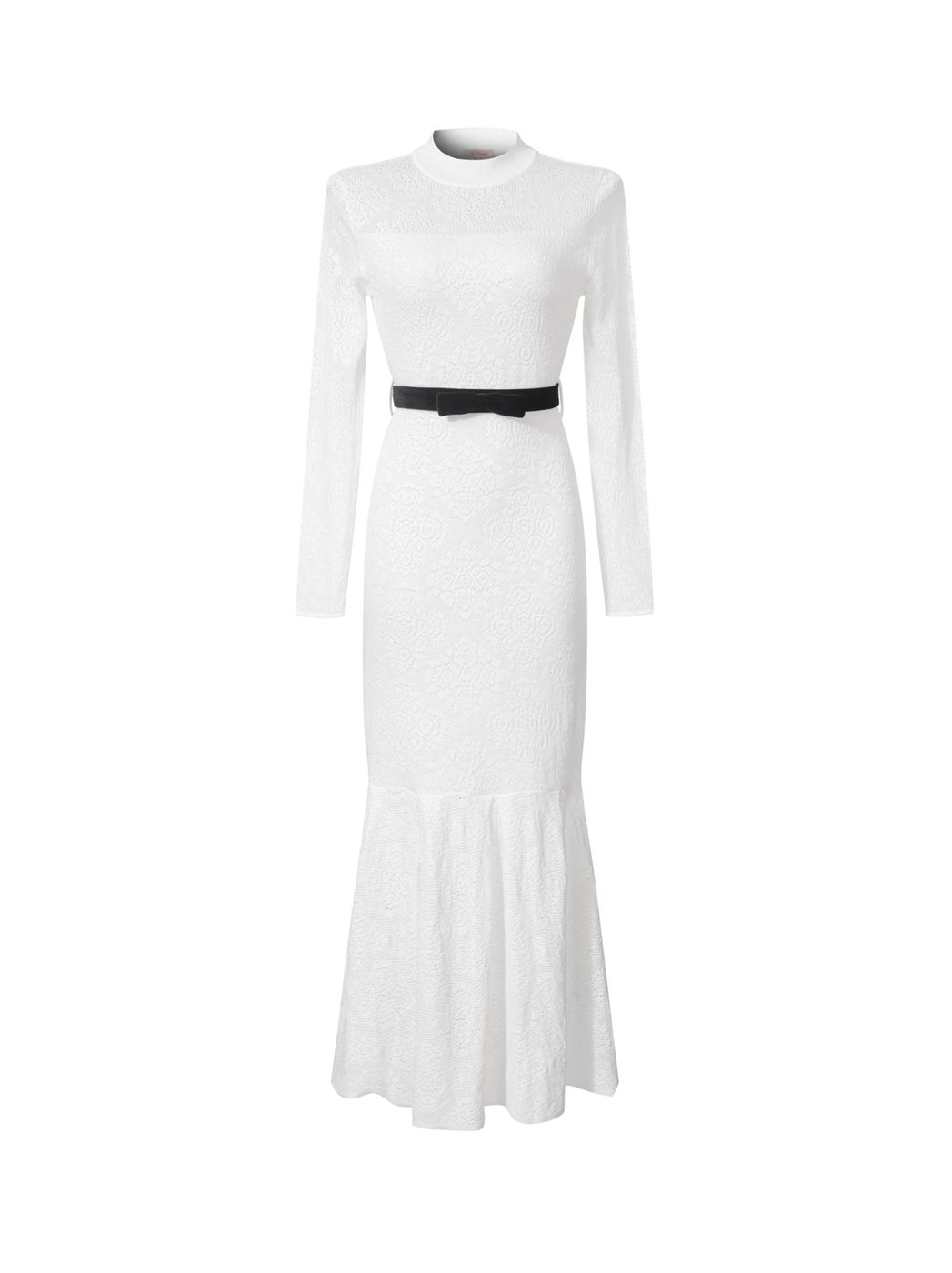 Embroidery  Knitted Dress - Femi9 EG