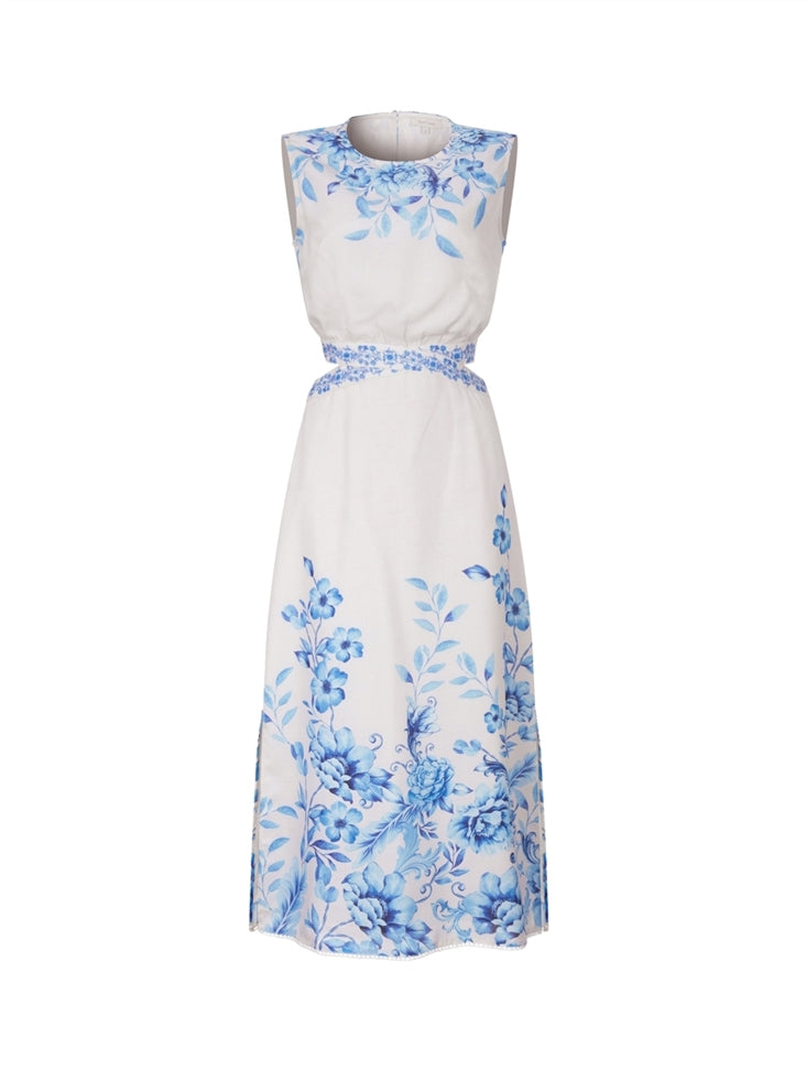 Printed Short Sleeve Dress - Femi9 EG
