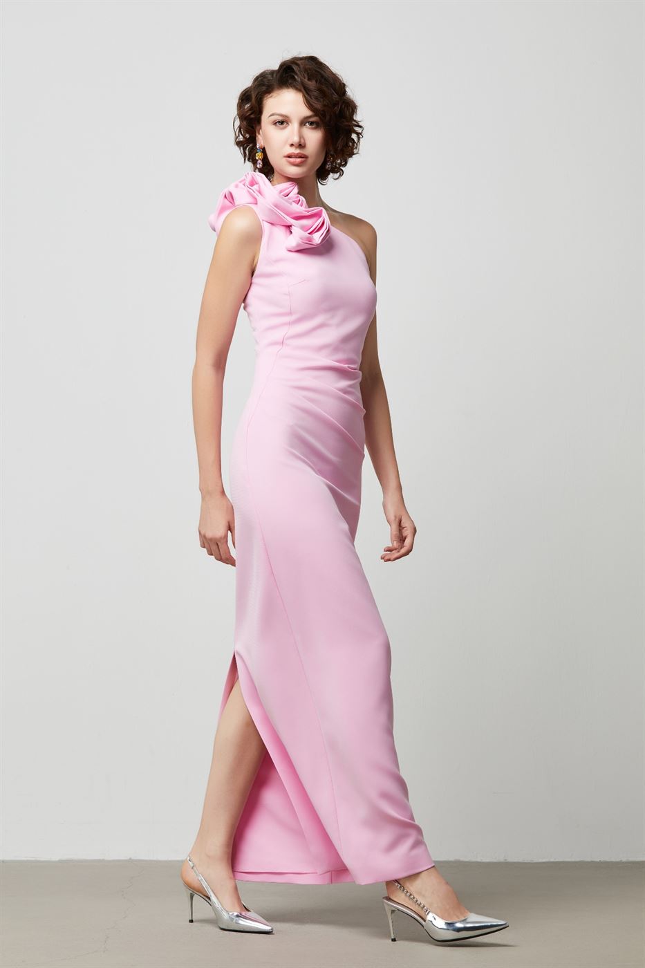 One Shoulder Fitted Dress - Femi9 EG
