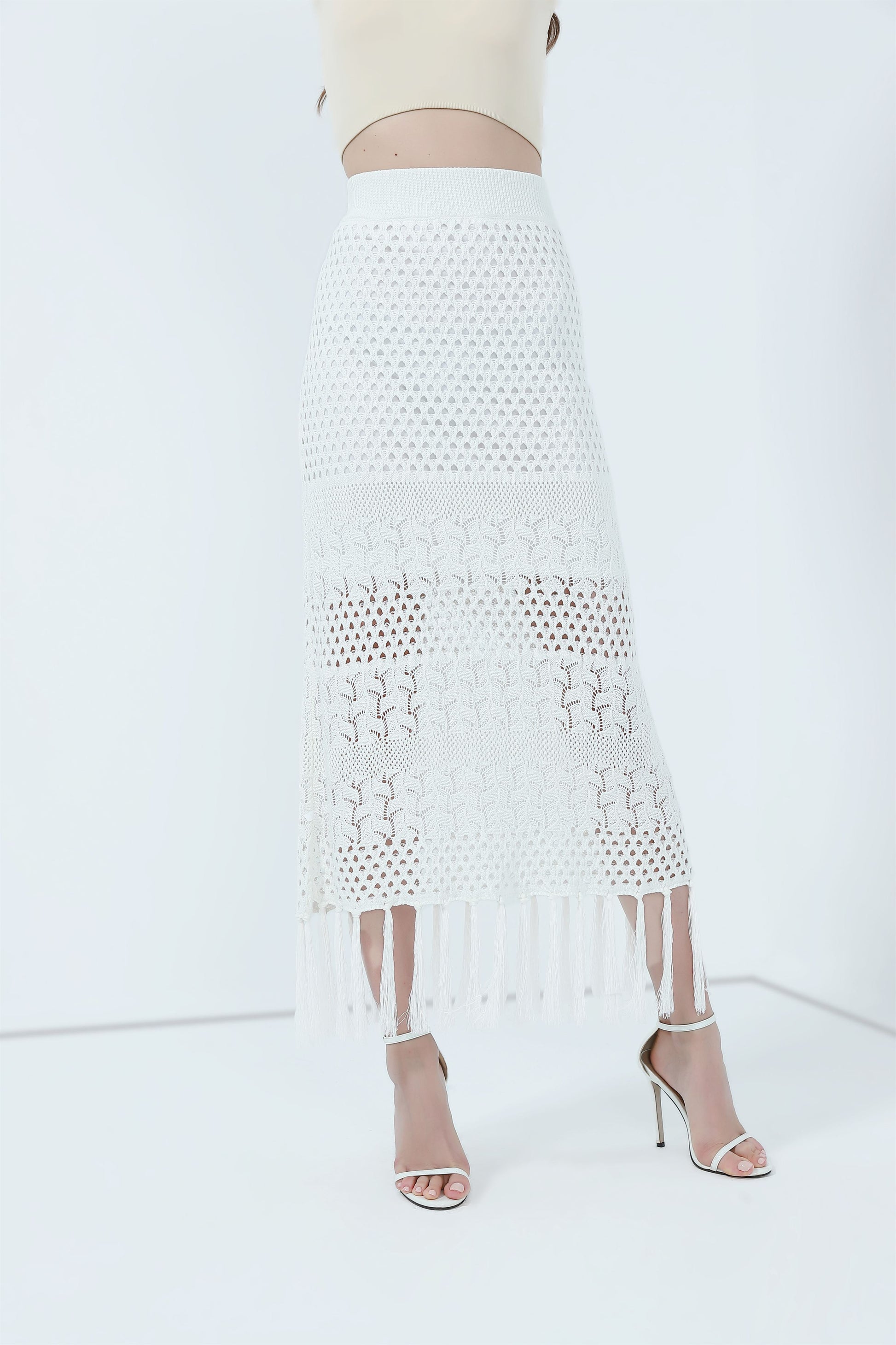 Crochet Tasseled Skirt - Femi9 EG