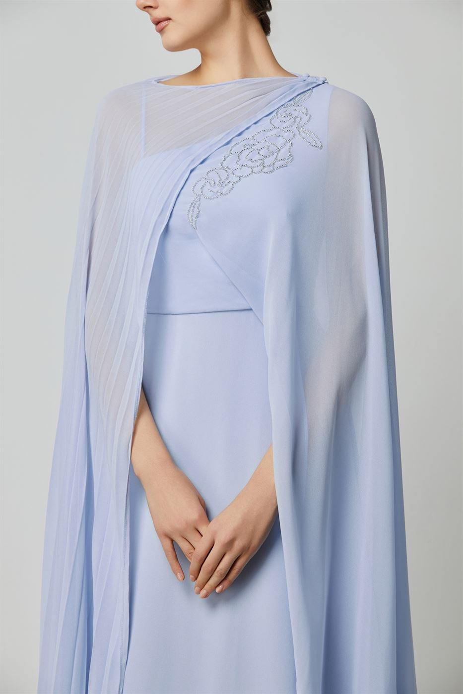 Long Georagette Fabric Dress - Femi9 EG