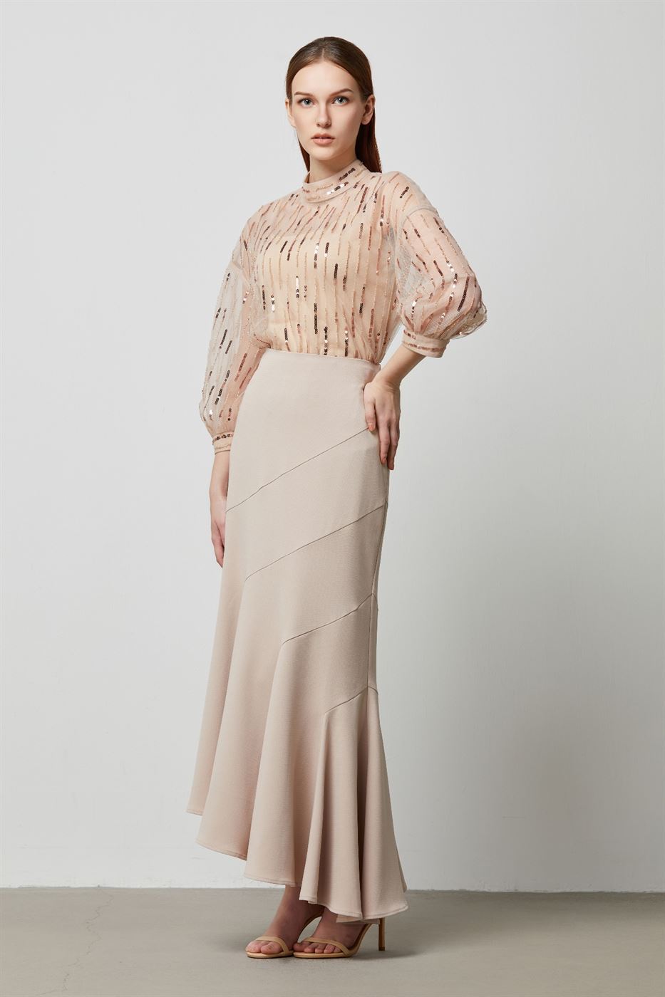 Fit And Flair Asymmetric Skirt - Femi9 EG
