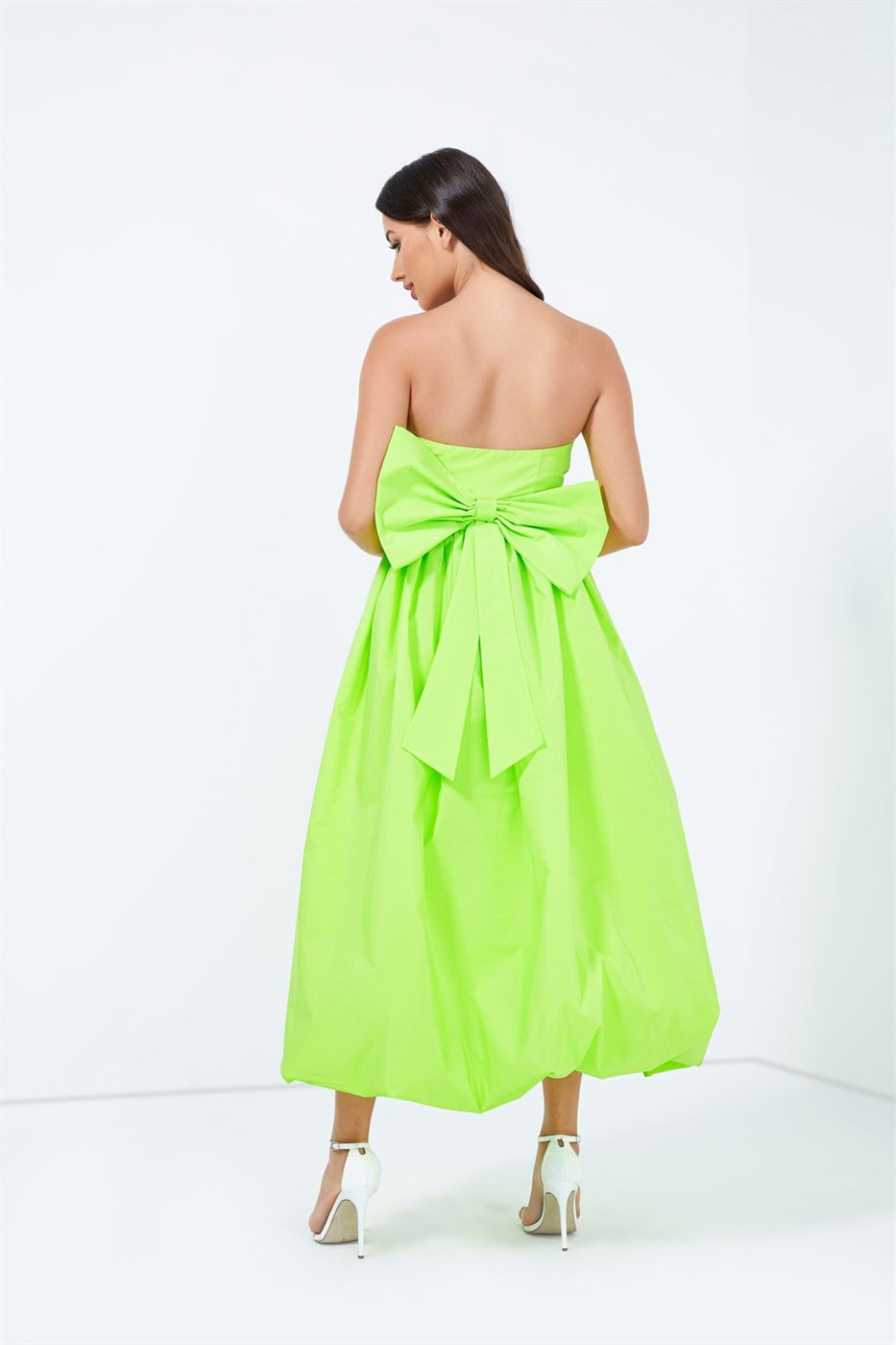 Bustier Dress With Big Bow - Femi9 EG