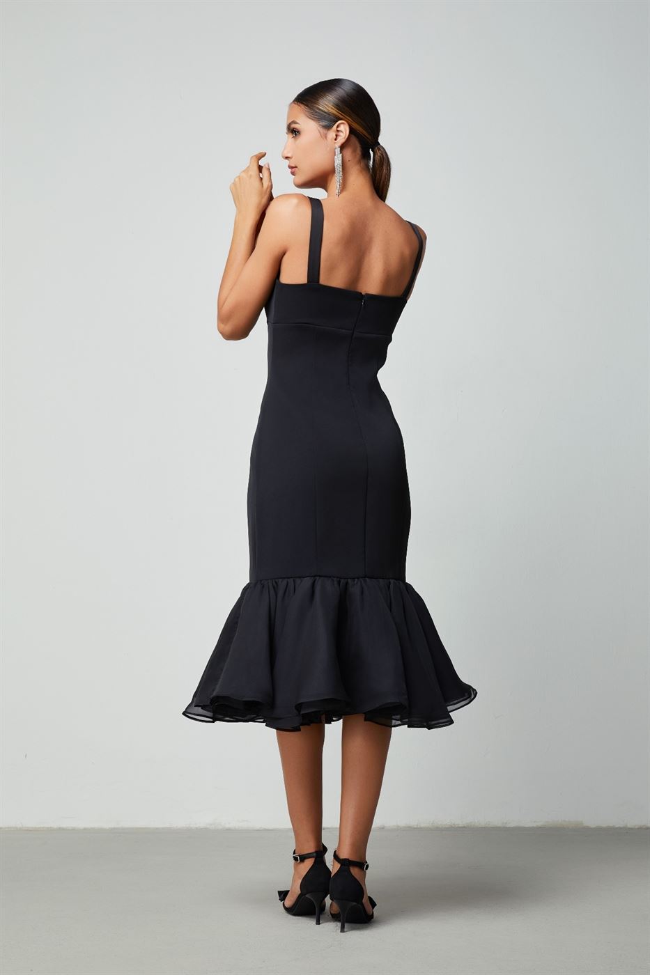 Ruffled Hem Dress - Femi9 EG