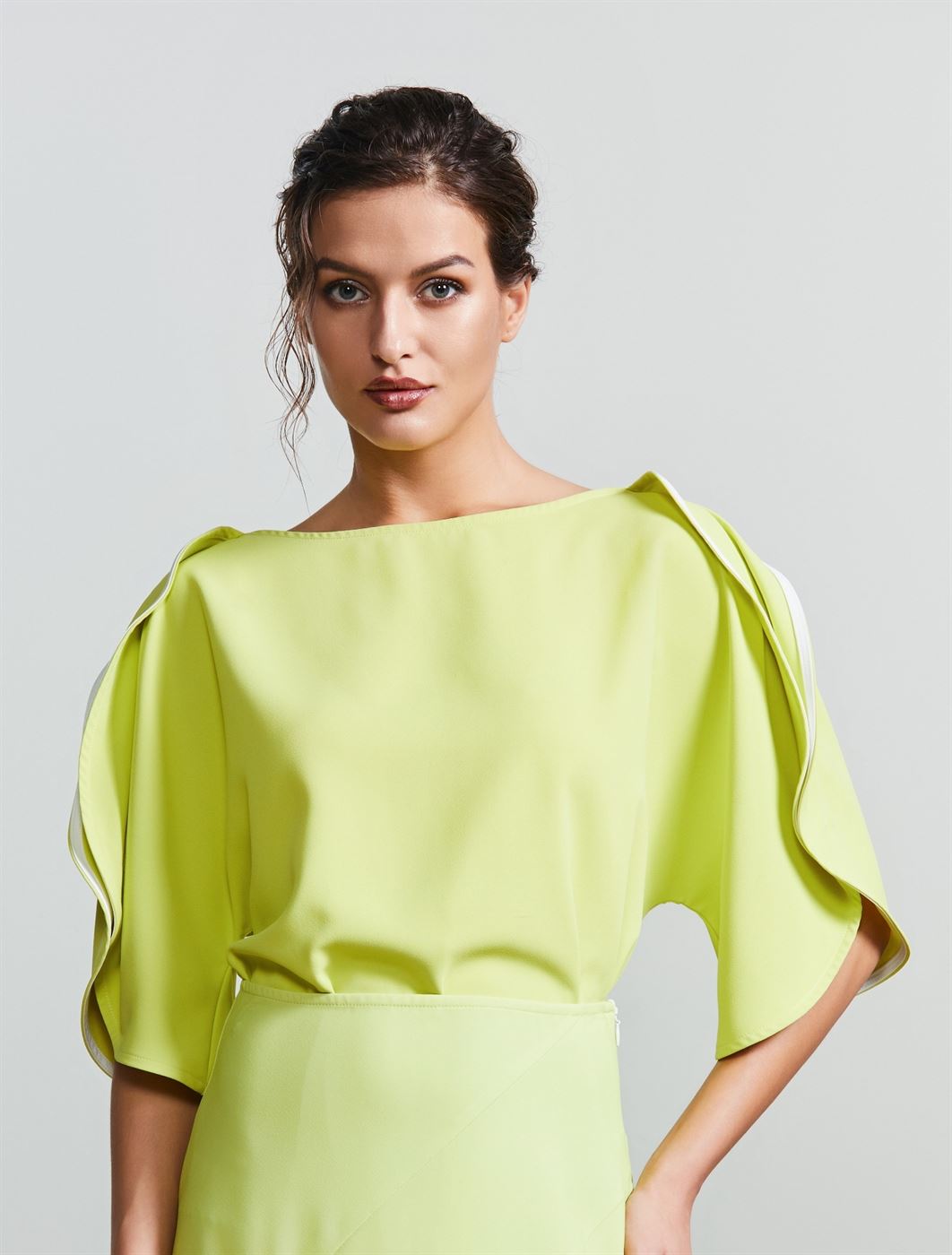 Ruffled Short Sleeves Blouse - Femi9 EG