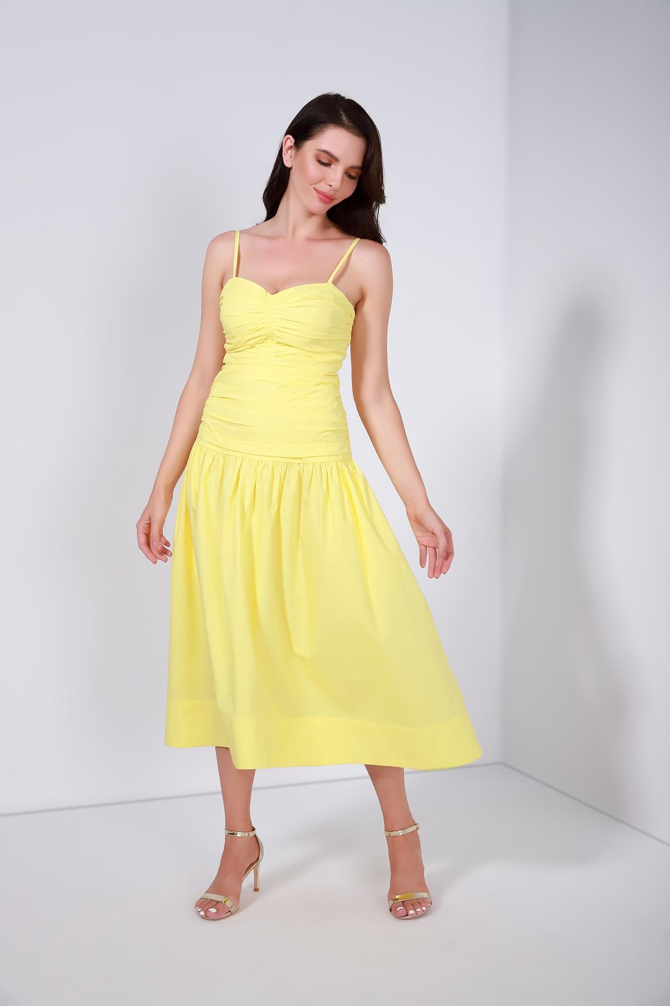 Rushed Sleeveless Dress - Femi9 EG