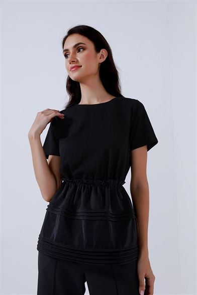Peplum Jersey Top - Femi9 EG