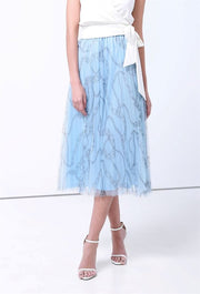 Printed Mesh Skirt - Femi9 EG