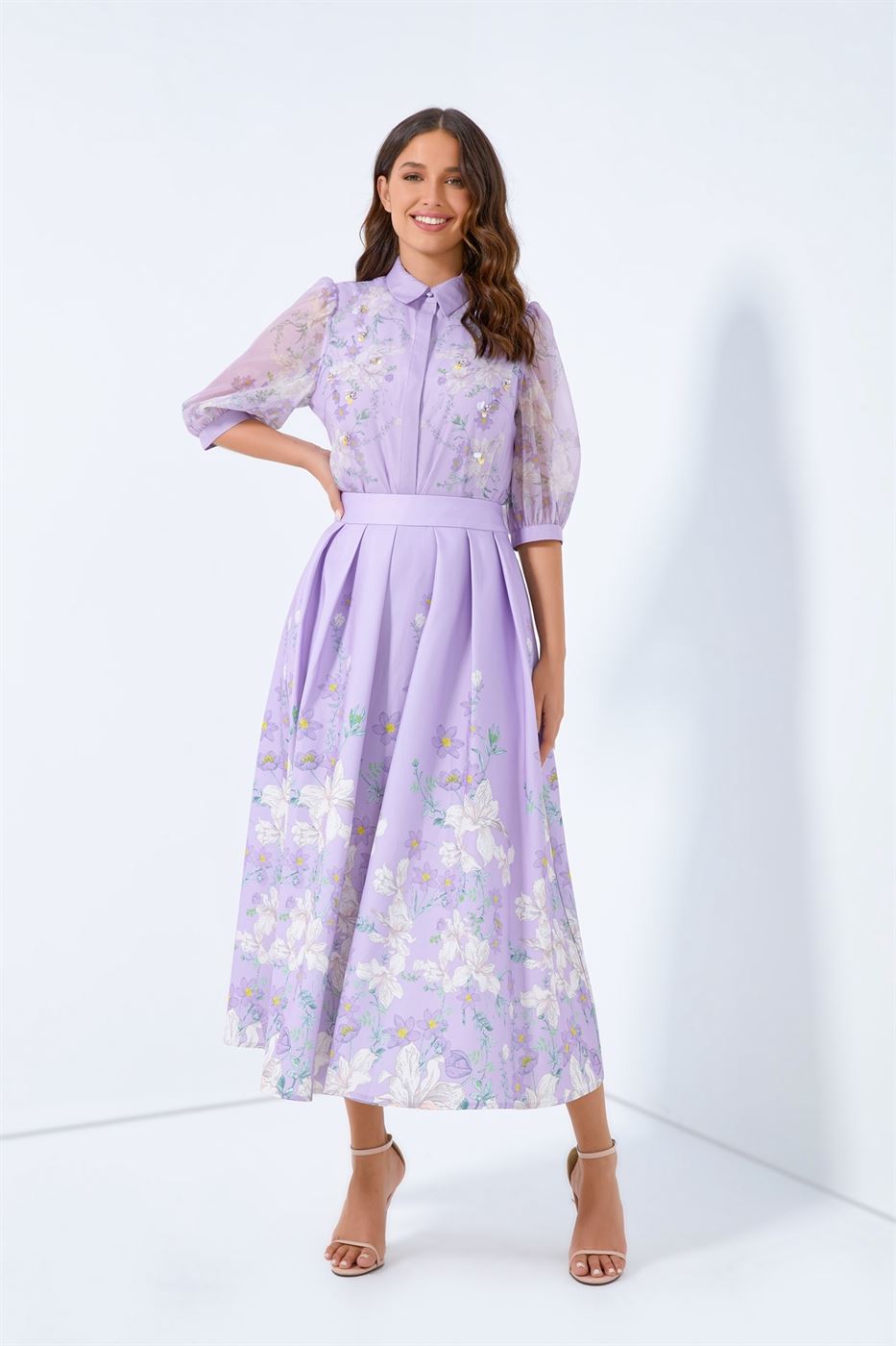 Placement Printed Skirt - Femi9 EG