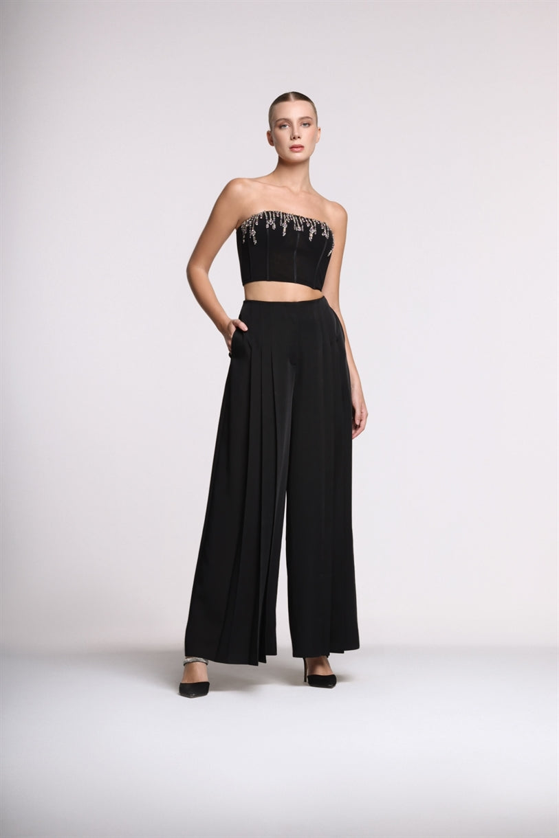 High Waist Big Pleats Pants - Femi9 EG
