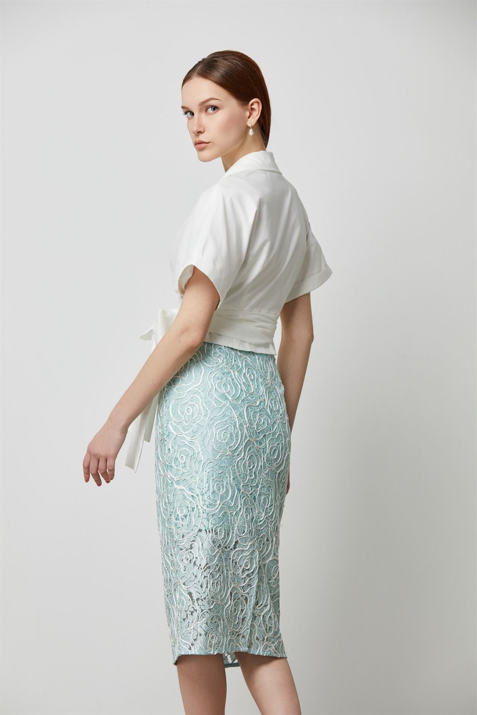 Pencil Lace Skirt - Femi9 EG