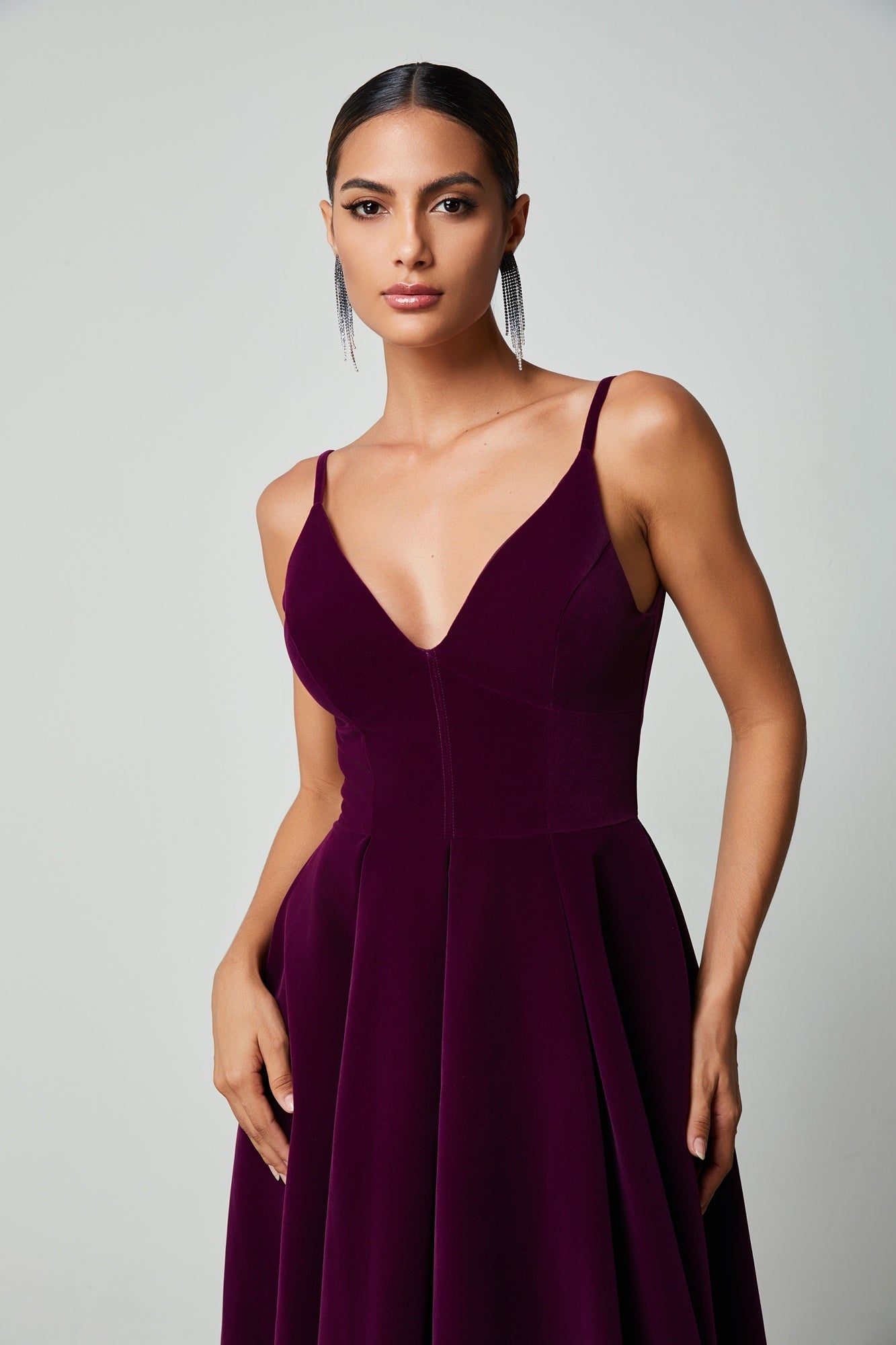 A-Line Velvet Dress - Femi9 EG