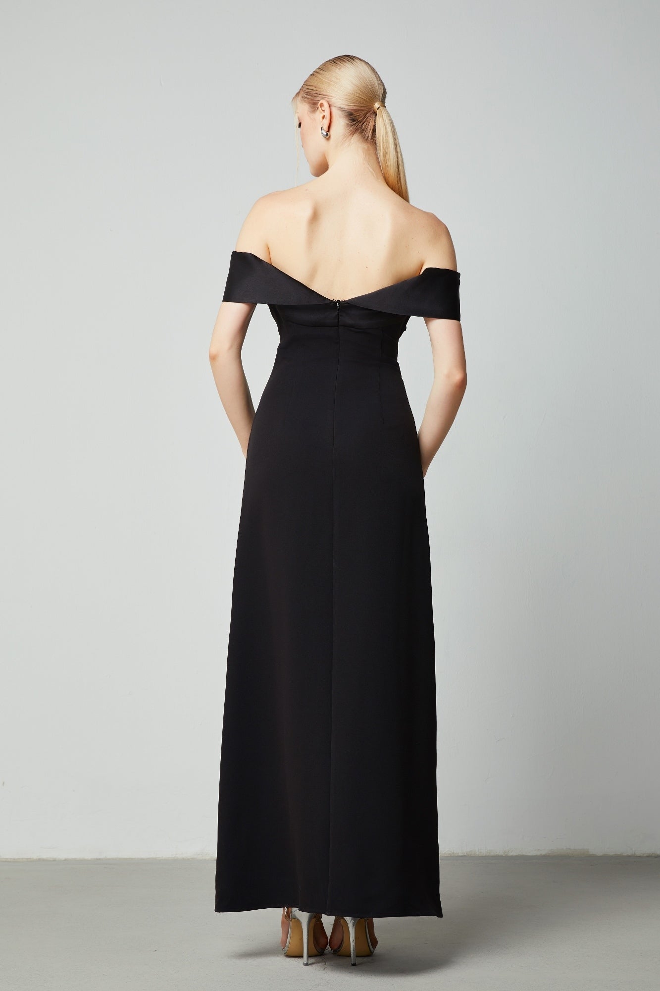 Off-Shoulder Fitted Dress - Femi9 EG