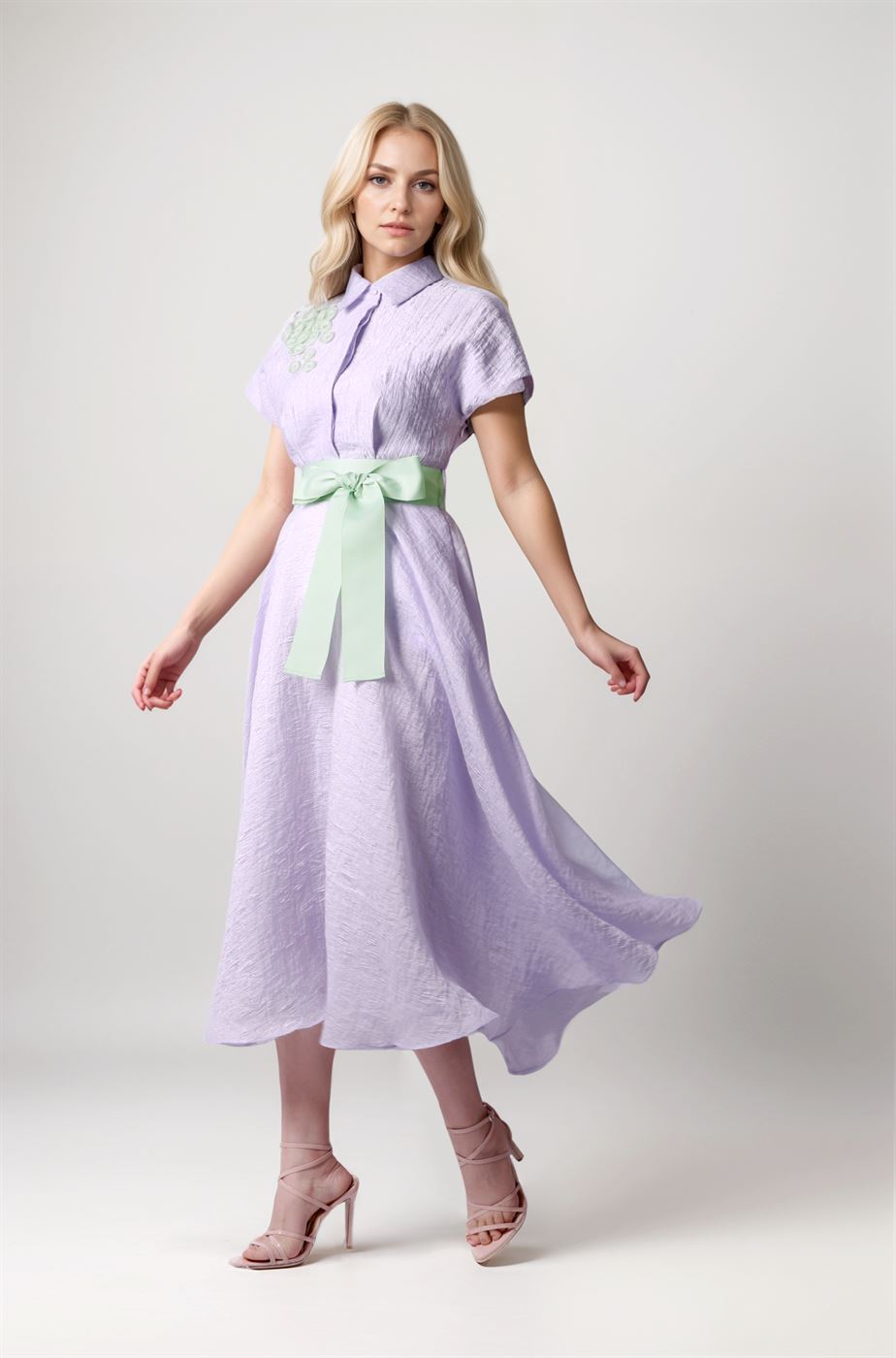 Jacquard Shirt Dress - Femi9 EG