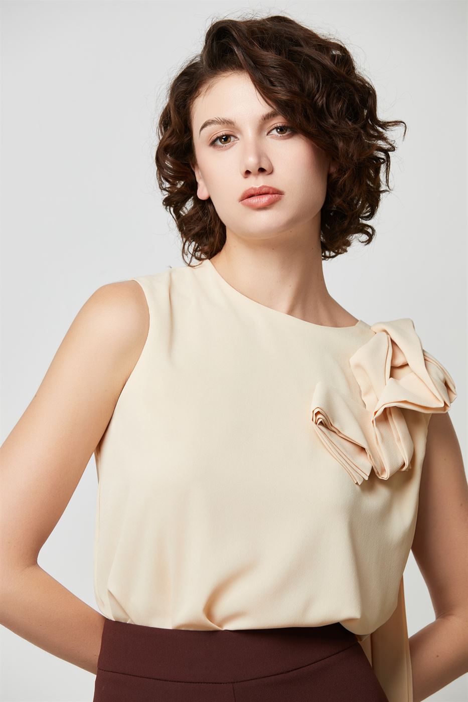 Statement Flowers Chiffon Blouse - Femi9 EG