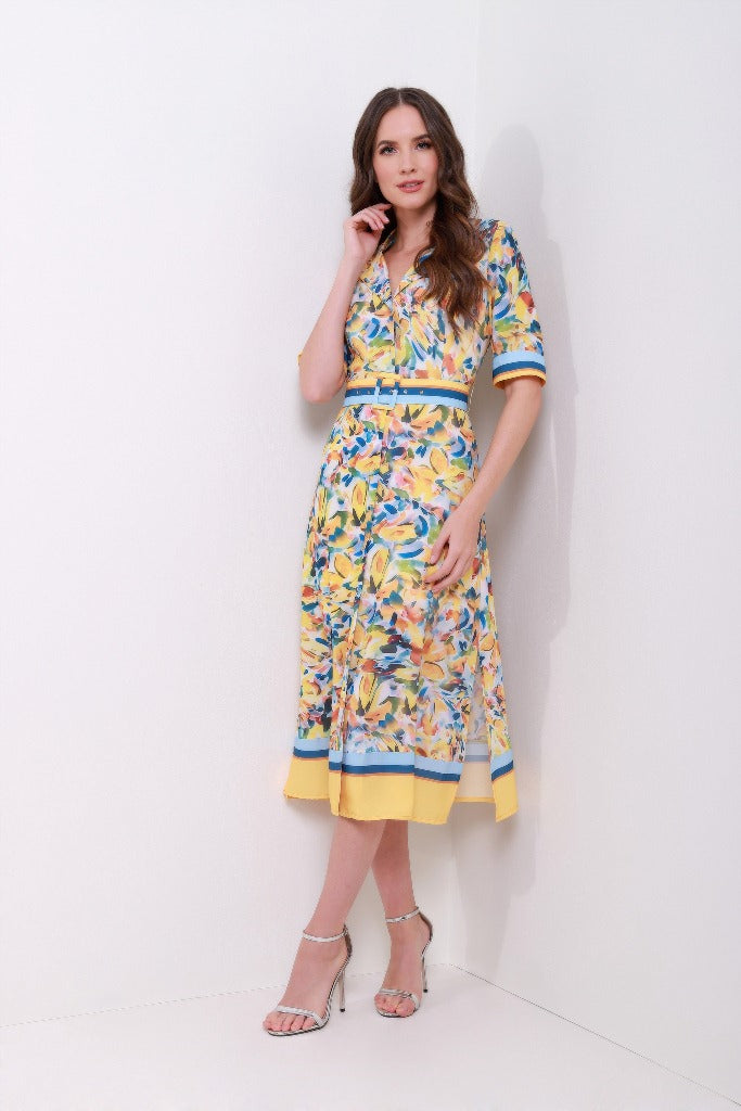 Printed Shirt Dress - Femi9 EG