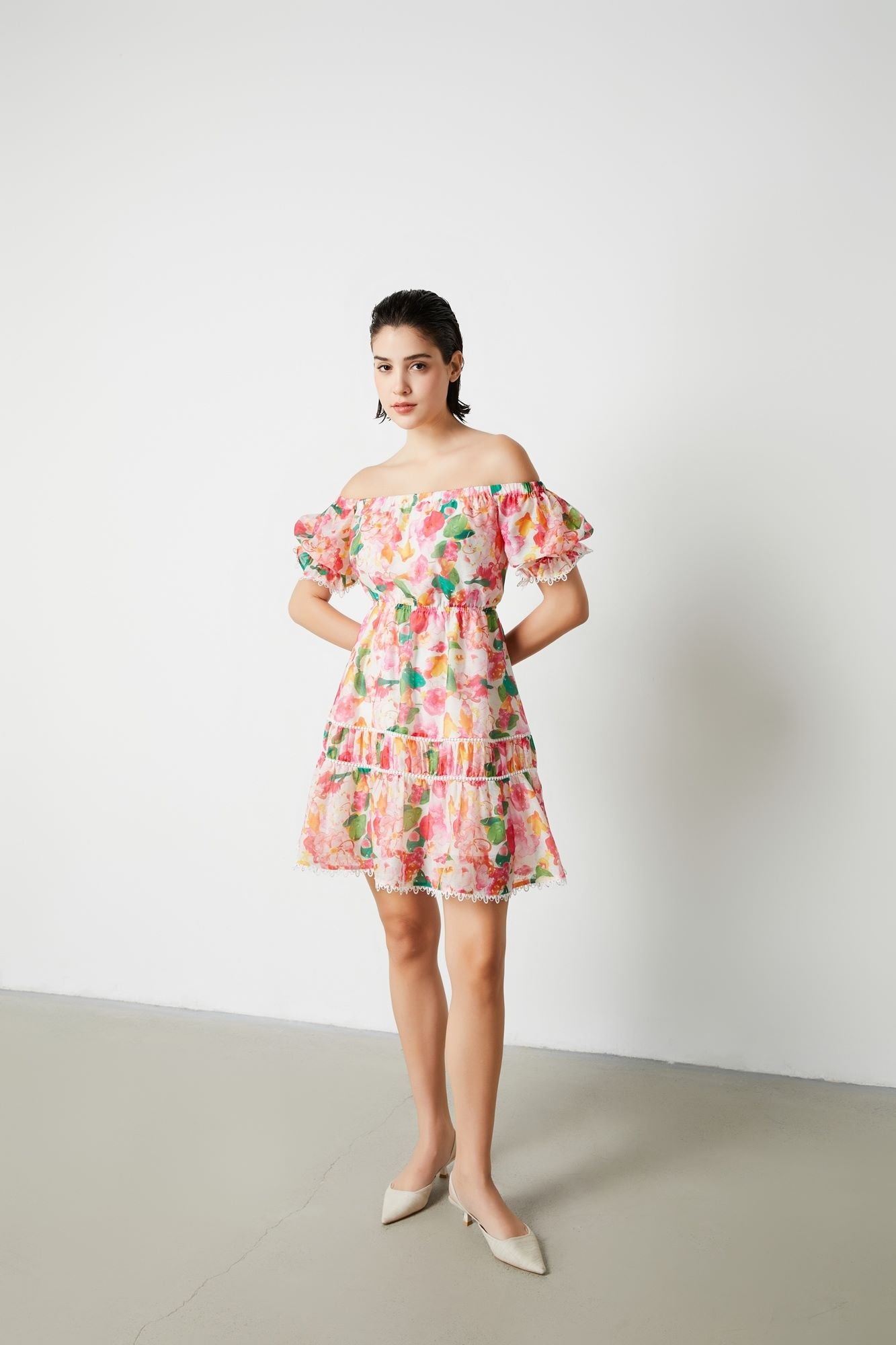 Printed Mini Dress - Femi9 EG