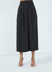 Cropped Pants With Folds - Femi9 EG
