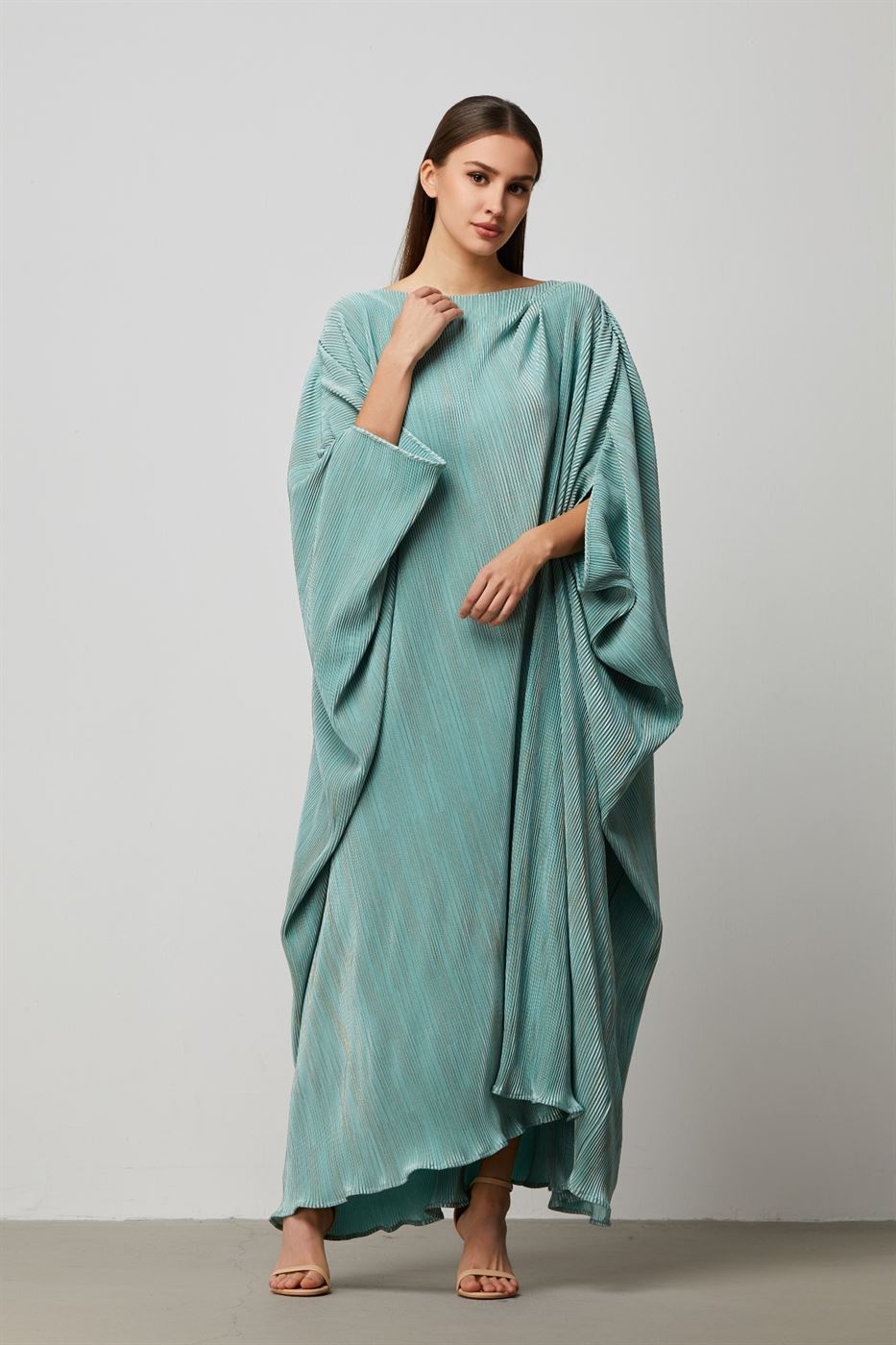 Pleats Asymmetric Kaftan - Femi9 EG