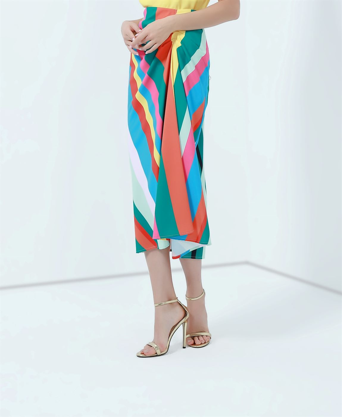 Printed Pencil Skirt - Femi9 EG