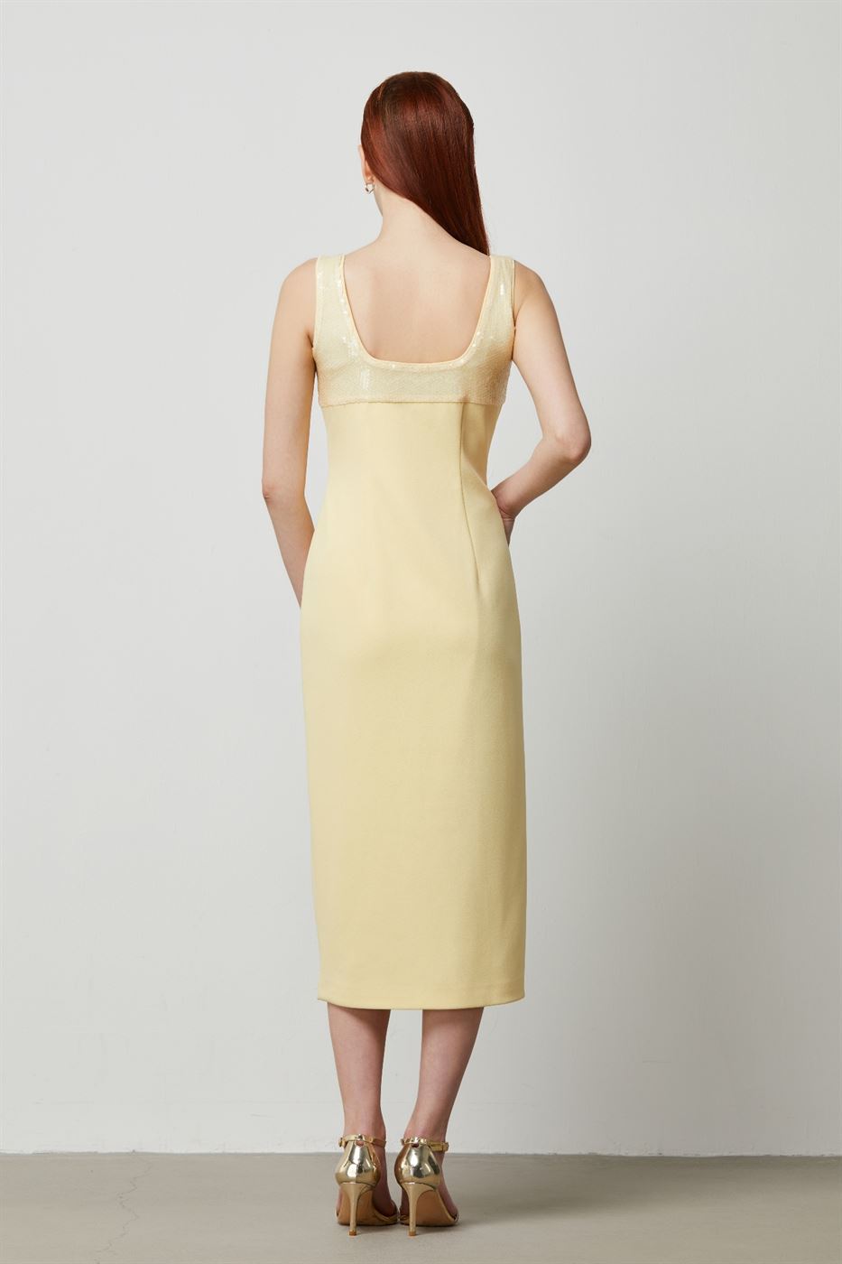 Midi Sequin Panel Dress - Femi9 EG