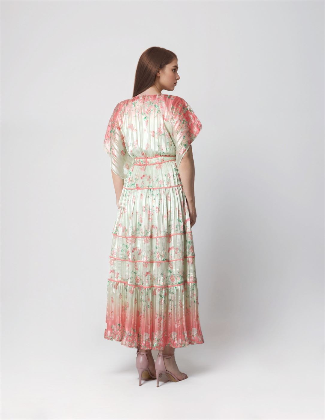 Striped Satin Dress - Femi9 EG