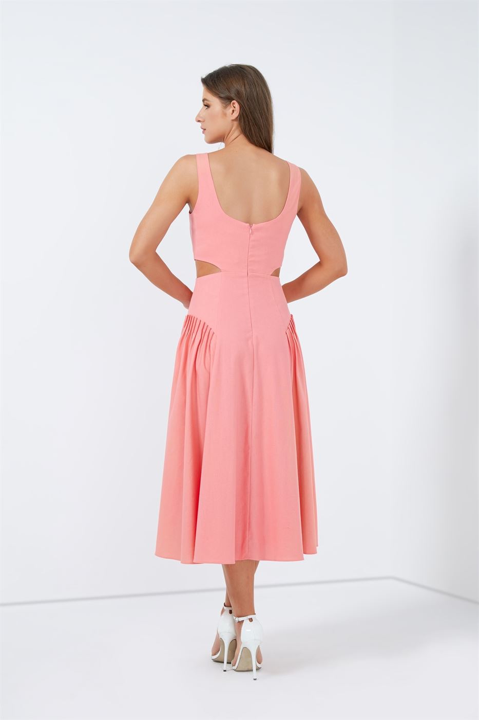 Midi Dress With Cutouts - Femi9 EG