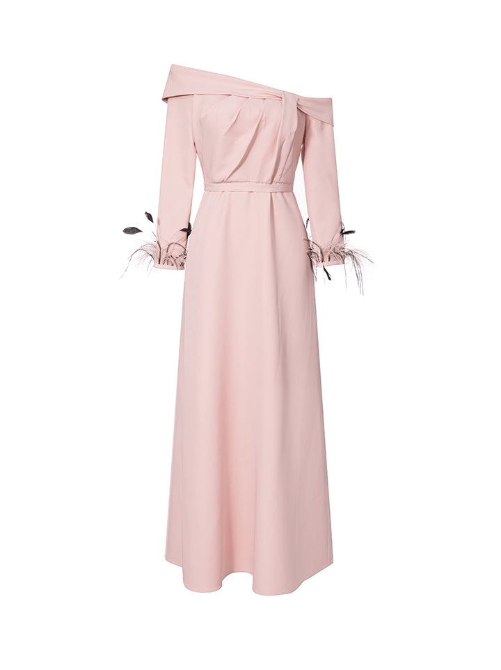 Asymmestric Shoulder Dress - Femi9 EG