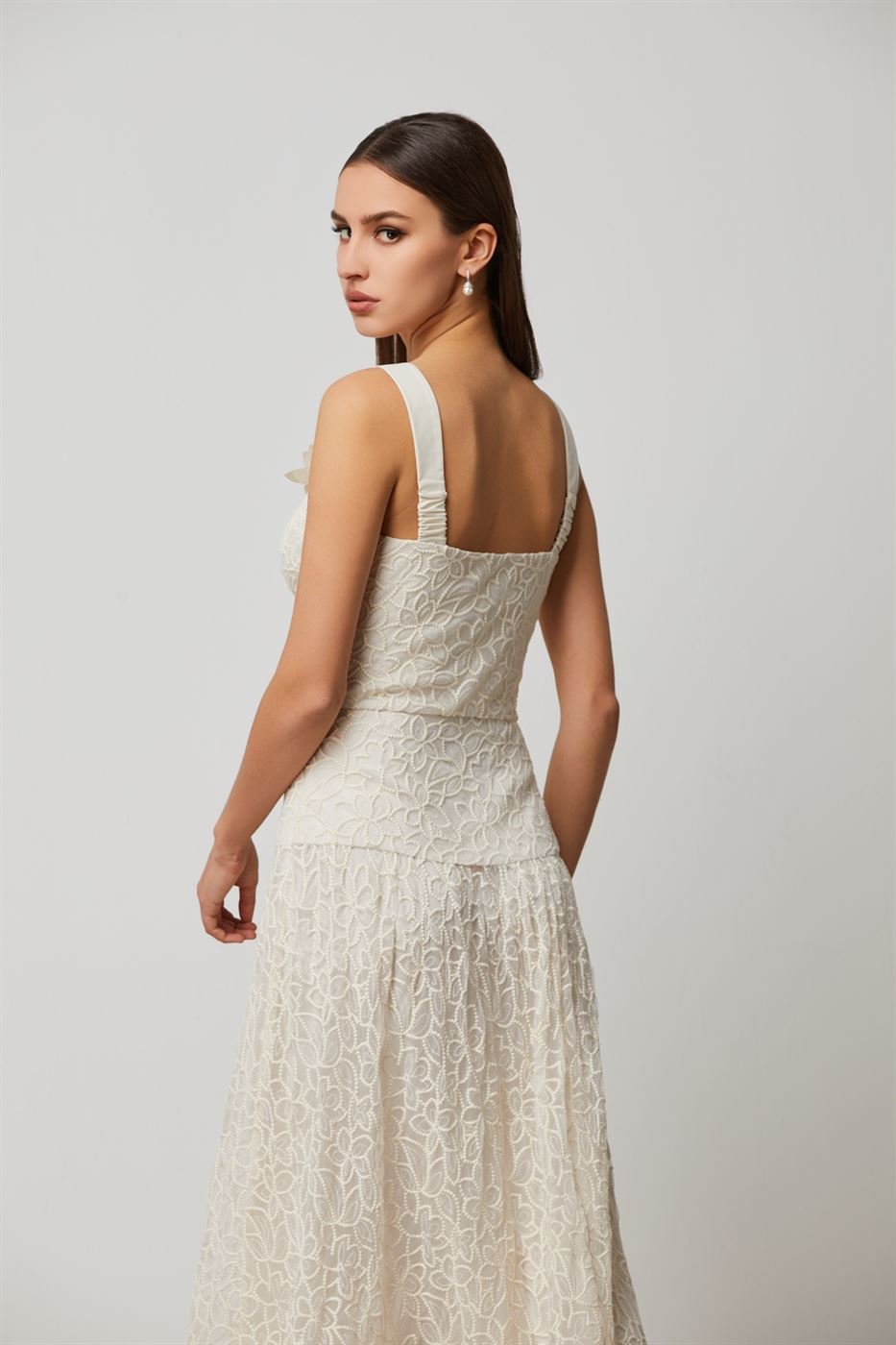 Floral Pattern Lace Top - Femi9 EG