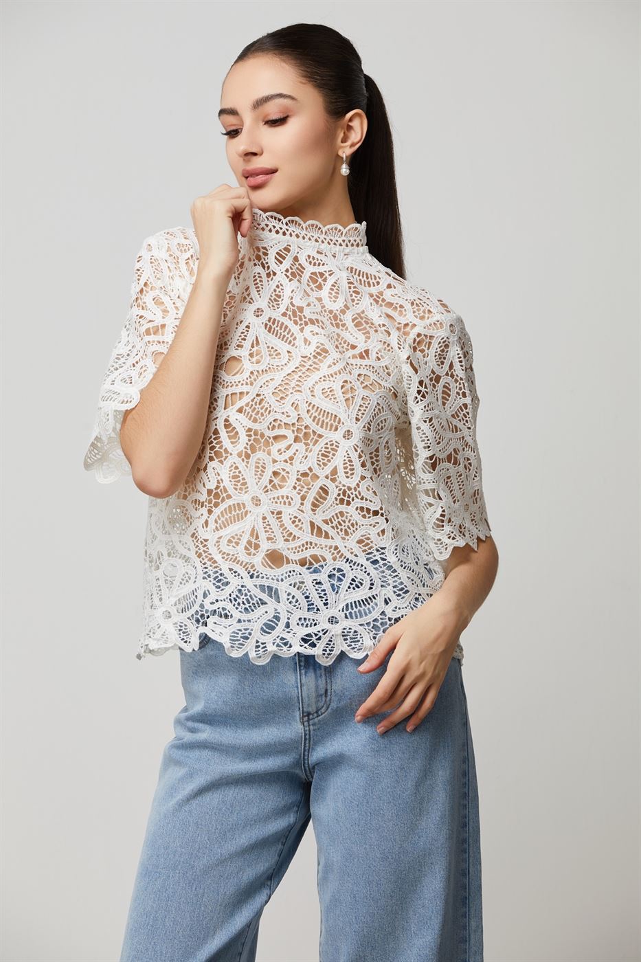 Special Lace Pattern Top - Femi9 EG