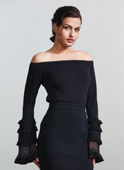 Ruffles Details Pullover - Femi9 EG