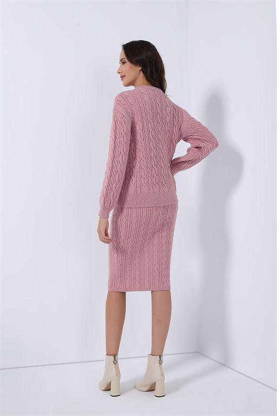 Overal Midi Pencil Knitted Skirt - Femi9 EG