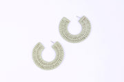 Woven Straw Earrings - Femi9 EG