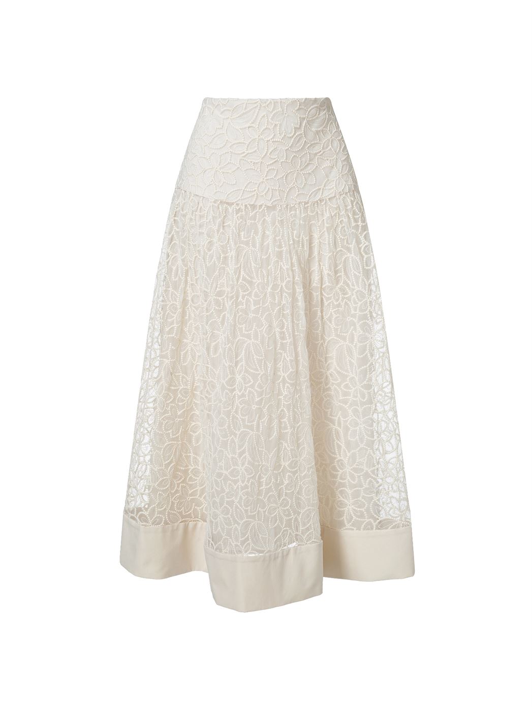 Floral Pattern Lace Skirt - Femi9 EG