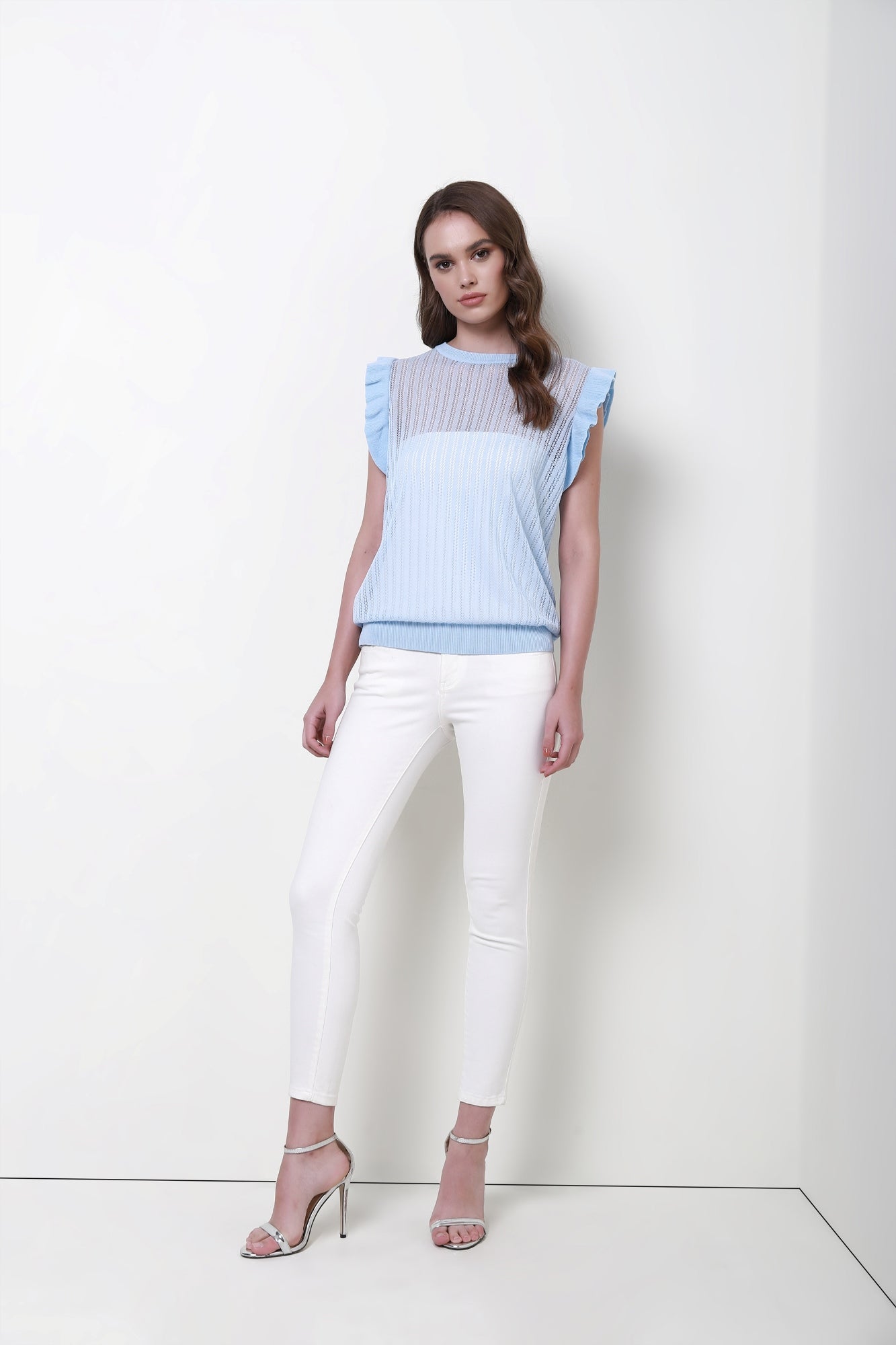 Ruffles Sleeves Knitted Top - Femi9 EG