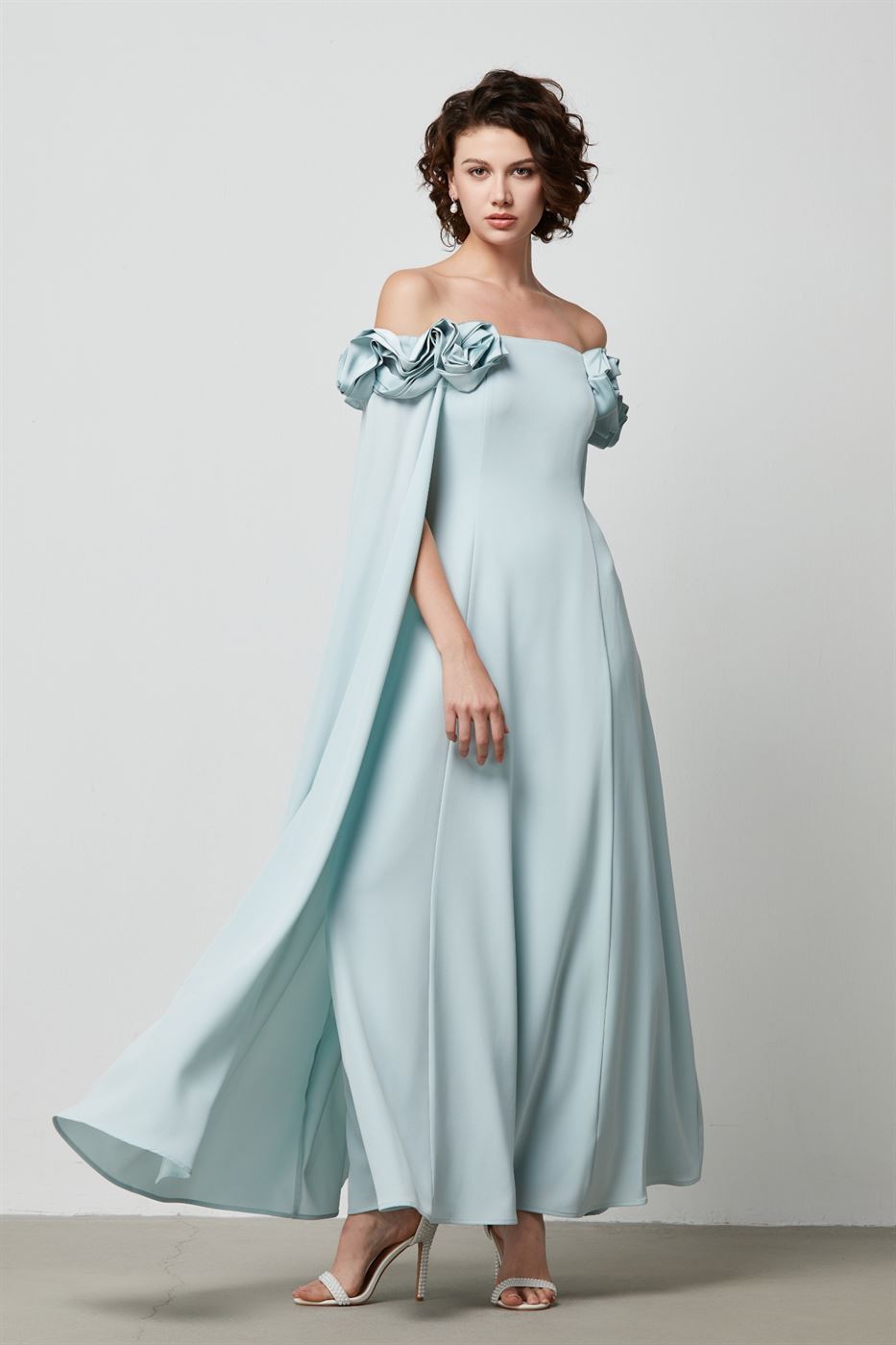 Statement Floral Shoulders Dress - Femi9 EG