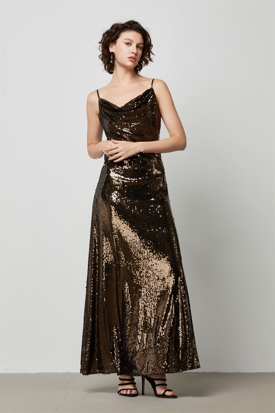 All Over Sequin Glam Dress - Femi9 EG