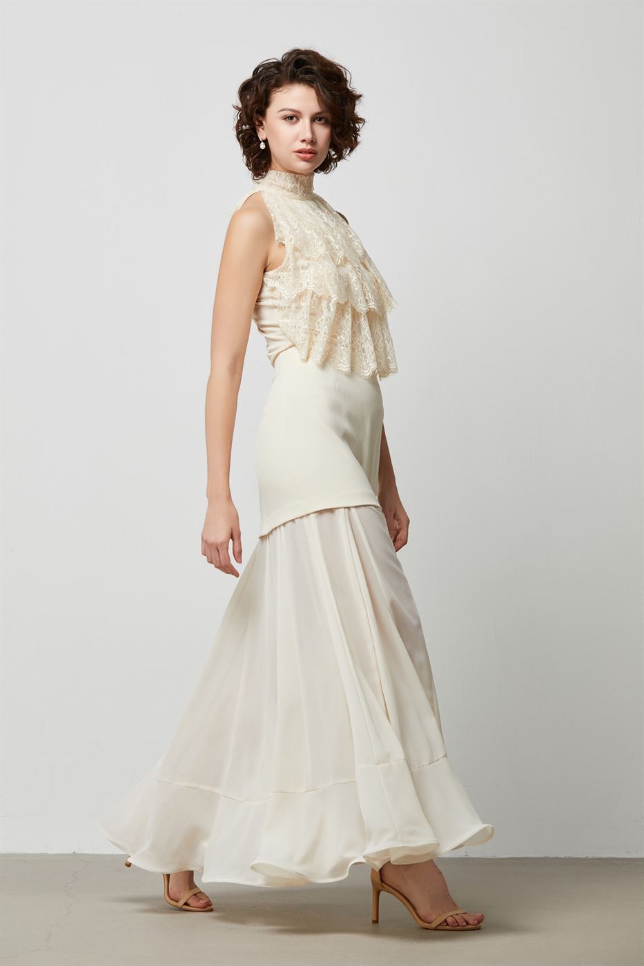 Chiffon Fit And Flair Skirt - Femi9 EG