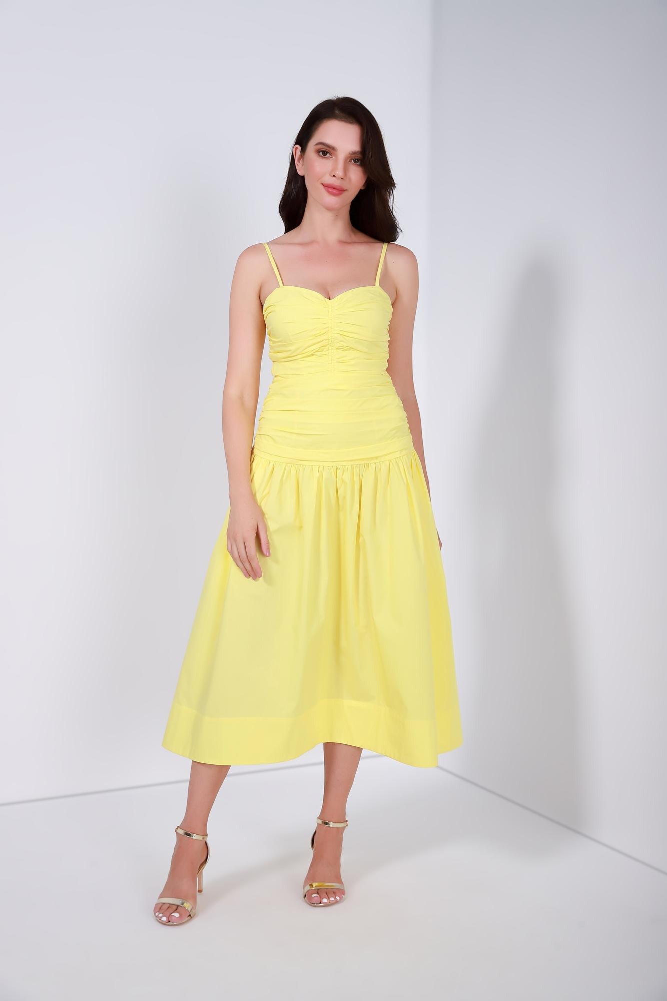 Rushed Sleeveless Dress - Femi9 EG