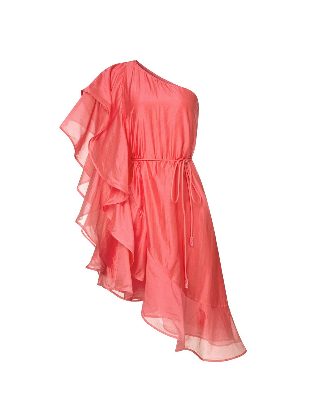One Shoulder Ruffle Dress - Femi9 EG