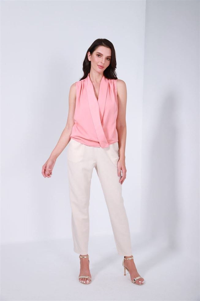 High Waist Linen Pants - Femi9 EG