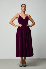 A-Line Velvet Dress - Femi9 EG