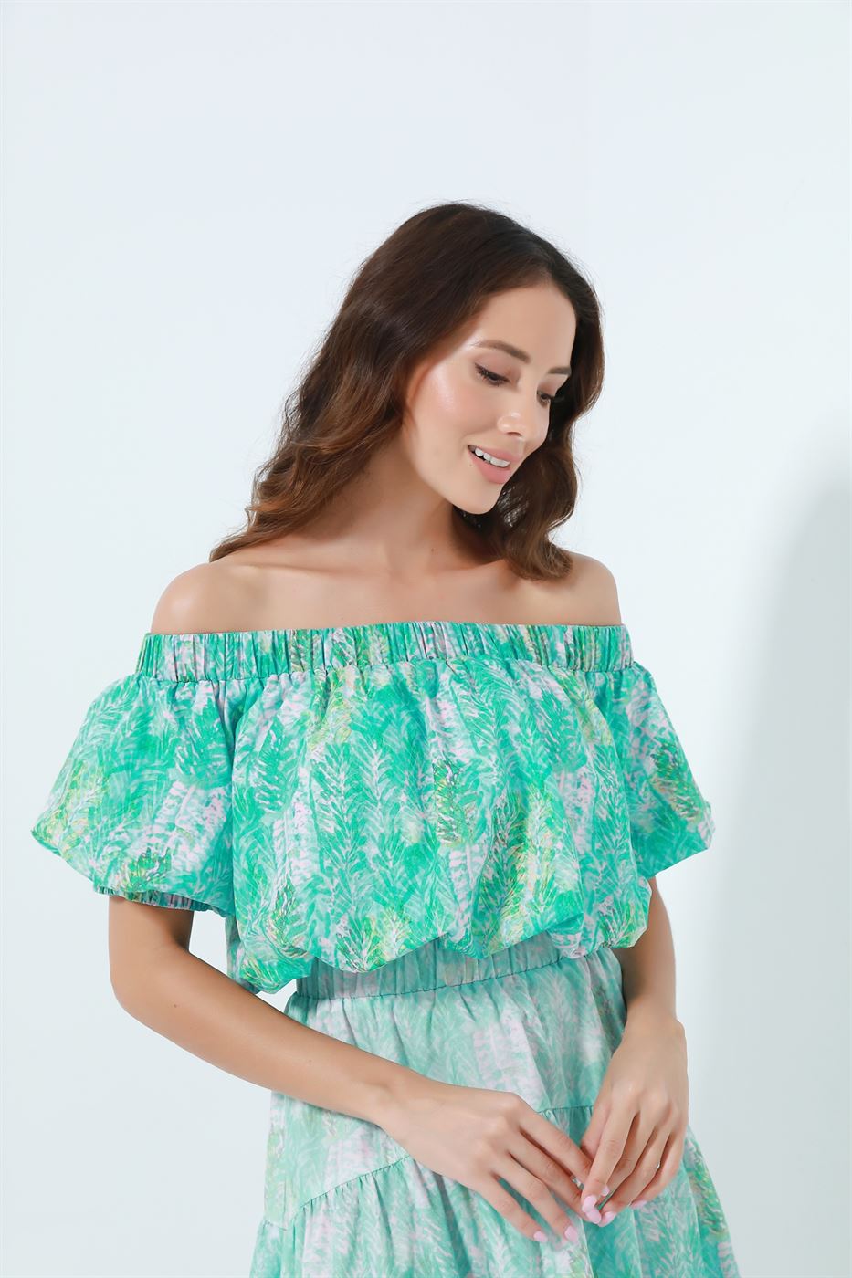 All Over Printed Cropped Top - Femi9 EG